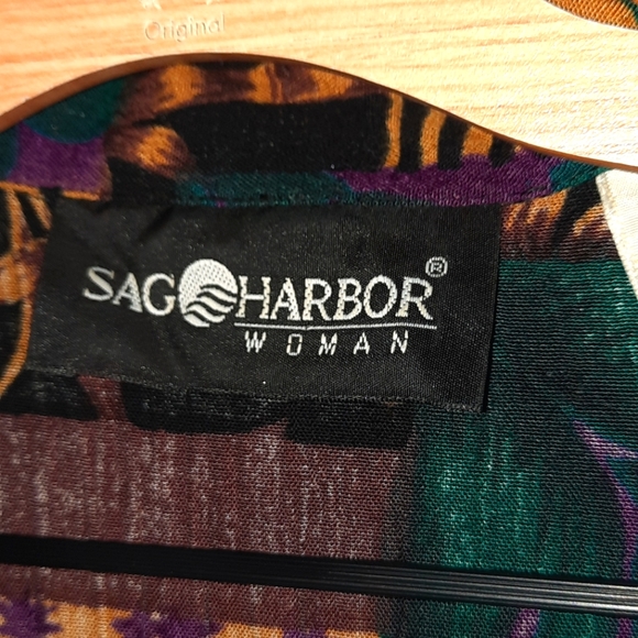 🍀3/15 Sag Harbor Beach Vintage 80s Blouse - Picture 5 of 7